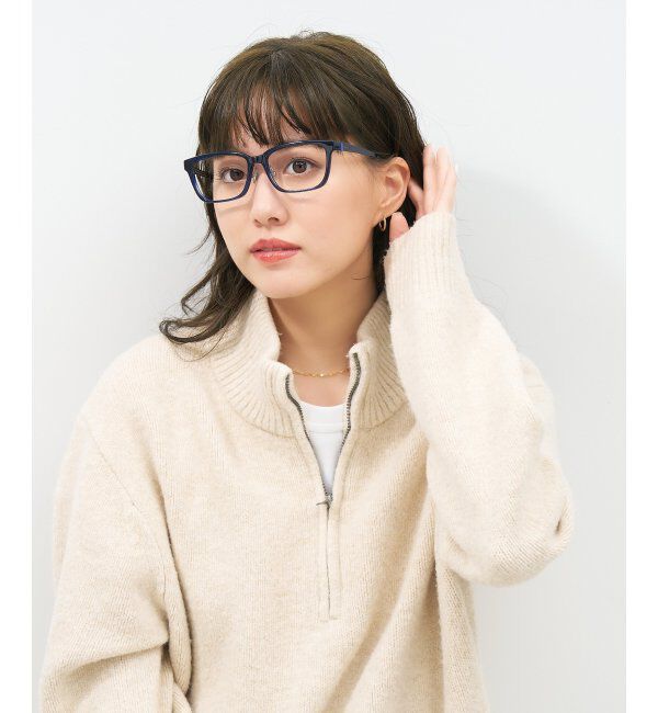  「ウェリントン型 メガネ | 似合うを科学したメガネ(Zoff NEW STANDARD) 伊達メガネ 度付き レンズ交換券付」|メガネ|