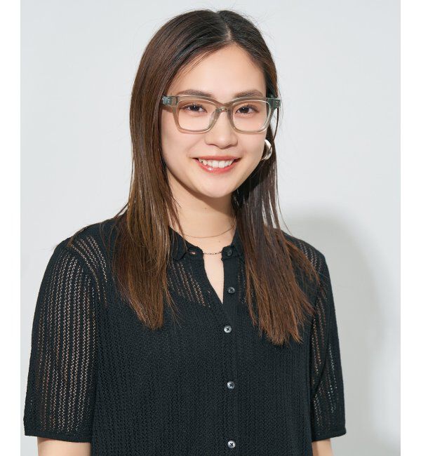  「ウエリントン型メガネ｜読書 レディース 女性用 大人可愛い 大理石｜Zoff｜CHIC レンズ交換券付」|メガネ|