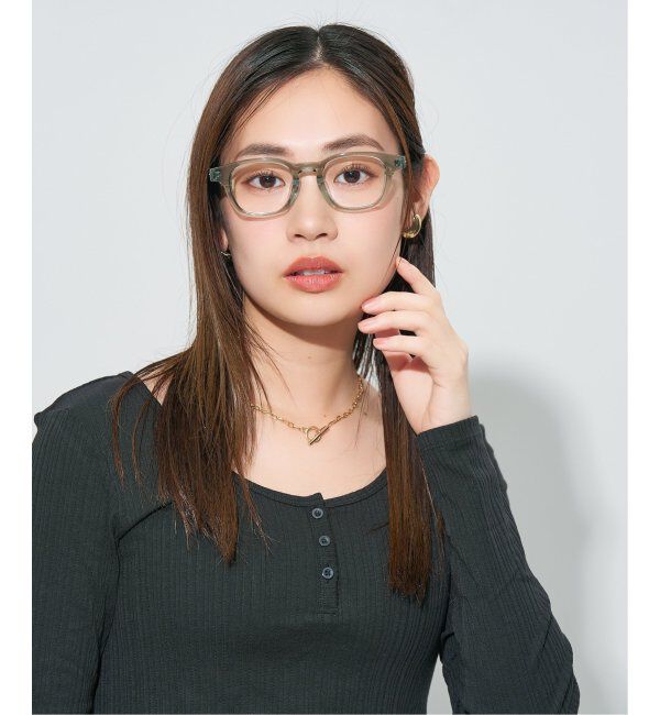  「Zoff｜JOURNAL STANDARD relume ウェリントン型 メガネ ジャーナルスタンダード レンズ交換券付」|メガネ|薄グリーン