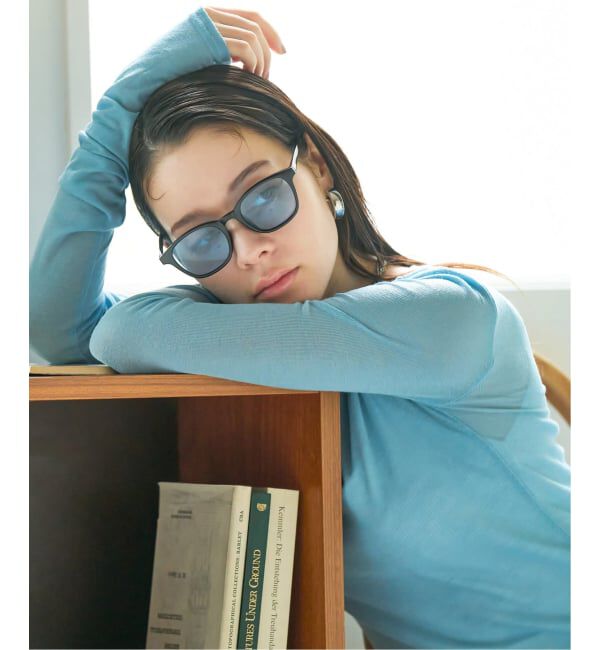  「SUNCUTGlasses/UV100%CUT ウェリントン型 サングラス | カラーレンズ 太縁フレーム  紫外線対策 UVカット」|サングラス|