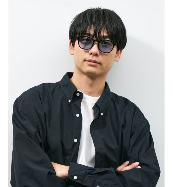  「SUNCUTGlasses/UV100%CUT ウェリントン型 サングラス | カラーレンズ 太縁フレーム  紫外線対策 UVカット」|サングラス|