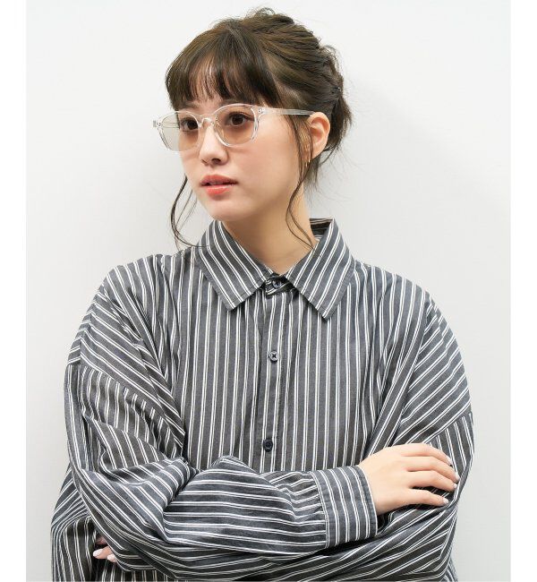  「SUNCUTGlasses/UV100%CUT ウェリントン型 サングラス | カラーレンズ 太縁フレーム  紫外線対策 UVカット」|サングラス|