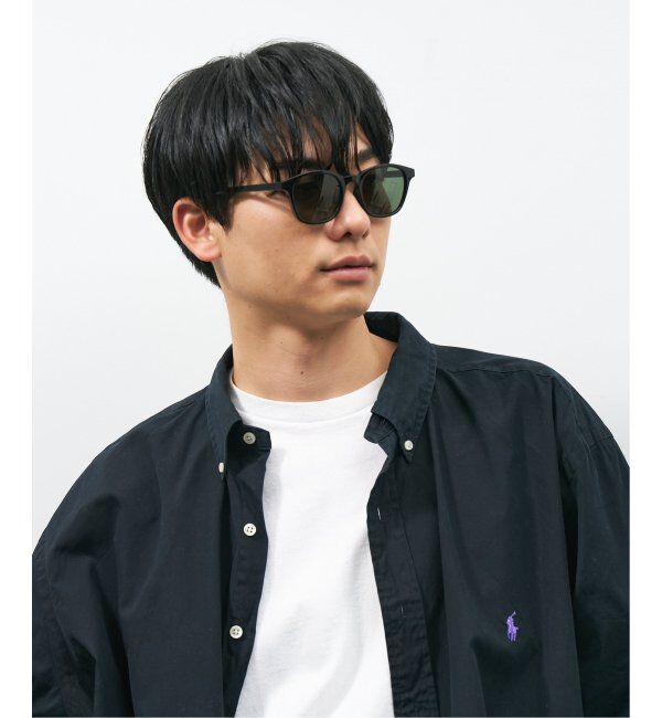  「SUNCUTGlasses/UV100%CUT ウェリントン型 サングラス | カラーレンズ 太縁フレーム  紫外線対策 UVカット」|サングラス|