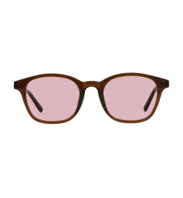  「SUNCUTGlasses/UV100%CUT ウェリントン型 サングラス | カラーレンズ 太縁フレーム  紫外線対策 UVカット」|サングラス|ブラウン