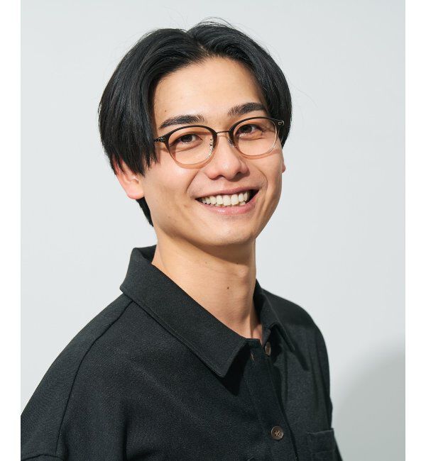  「ウェリントン型 メガネ | コンビネーションフレーム チタン 軽量 レディース 大人可愛い レンズ交換券付」|メガネ|