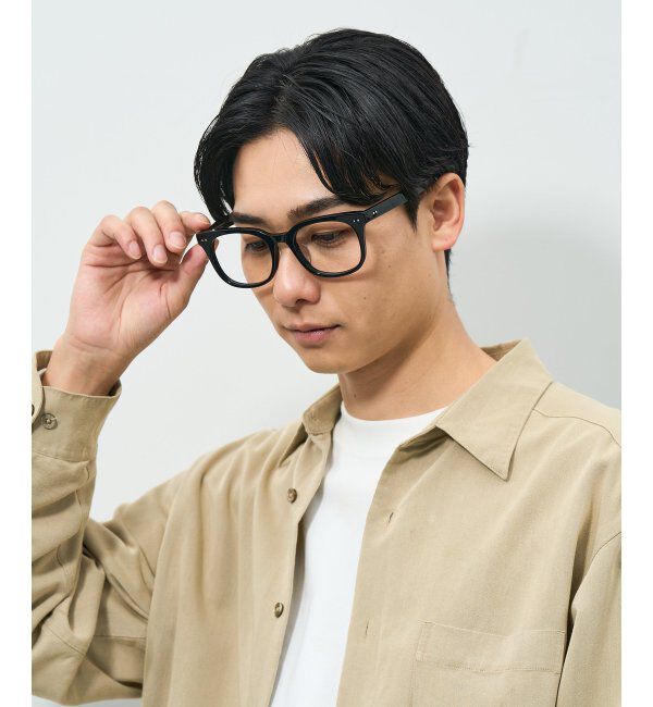  「ウェリントン型 メガネ | 横長 黒縁フレーム 伊達メガネ ユニセックス CLASSIC  レンズ交換券付」|メガネ|