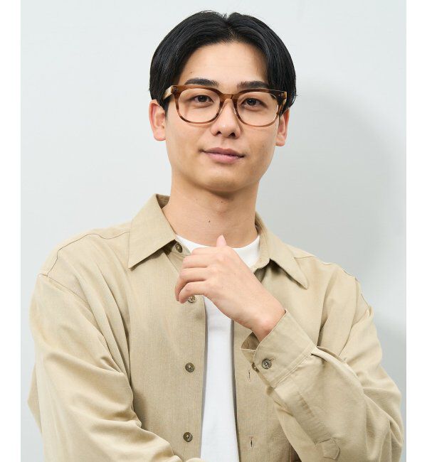  「ウェリントン型 メガネ | 横長 黒縁フレーム 伊達メガネ ユニセックス CLASSIC  レンズ交換券付」|メガネ|