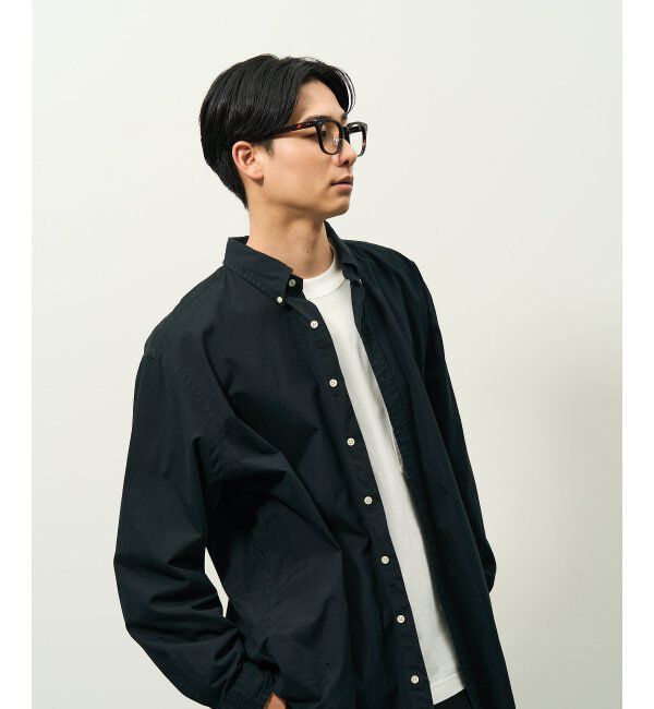  「ウェリントン型 メガネ | 横長 黒縁フレーム 伊達メガネ ユニセックス CLASSIC  レンズ交換券付」|メガネ|