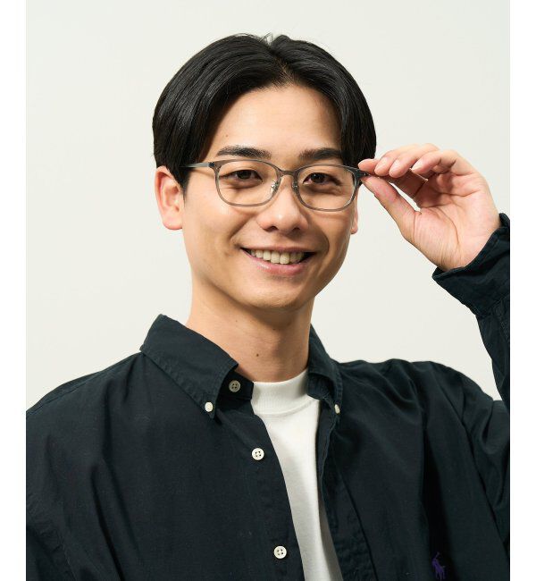  「ウェリントン型 メガネ | チタン 軽量 メタルフレーム 伊達メガネ ユニセックス ビジネス レンズ交換券付」|メガネ|