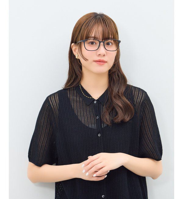  「ウェリントン型 メガネ | チタン 軽量 メタルフレーム 伊達メガネ ユニセックス ビジネス レンズ交換券付」|メガネ|