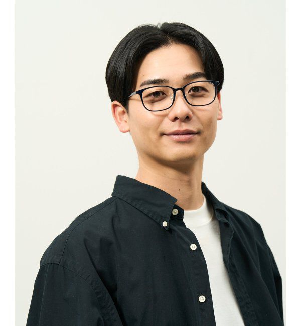  「ウェリントン型 メガネ | チタン 軽量 メタルフレーム 伊達メガネ ユニセックス ビジネス レンズ交換券付」|メガネ|