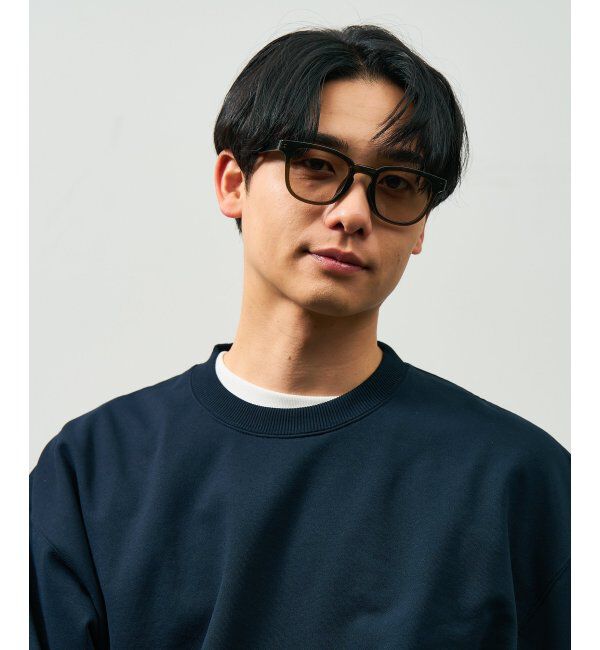  「ウェリントン型 折りたたみ式 サングラス | 専用ケース付 カラーレンズ 太縁フレーム 紫外線防止 UVカット」|サングラス|