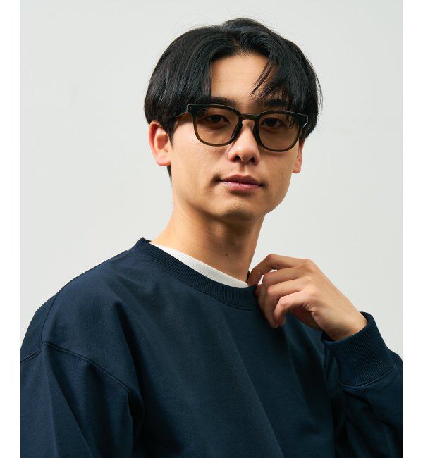  「ウェリントン型 折りたたみ式 サングラス | 専用ケース付 カラーレンズ 太縁フレーム 紫外線防止 UVカット」|サングラス|