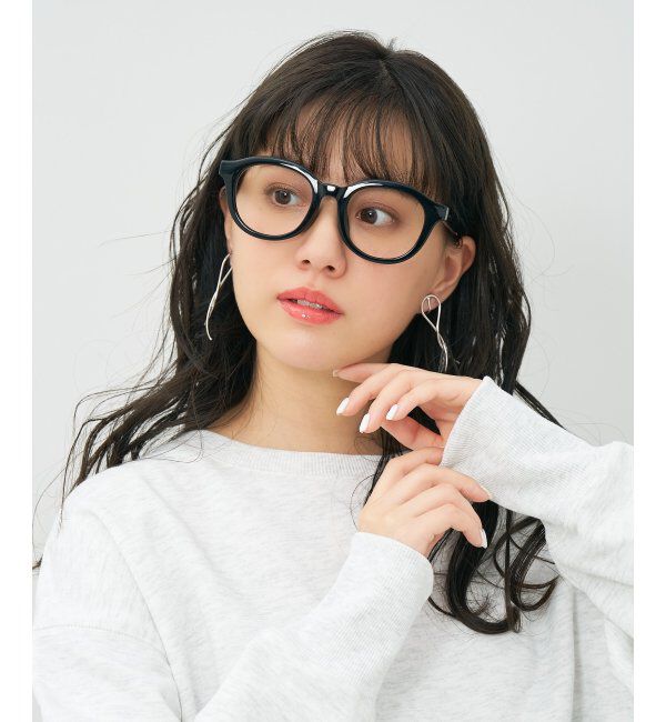  「ボストン型 メガネ | 軽量｜太縁｜黒縁｜大きめサイズ｜伊達メガネ｜ユニセックス レンズ交換券付」|メガネ|ブラック