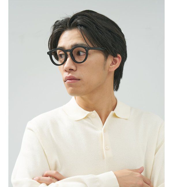  「 ボストン型 メガネ | 黒縁フレーム 伊達めがね 度付きユニセックス 読書  CLASSIC  レンズ交換券付」|メガネ|