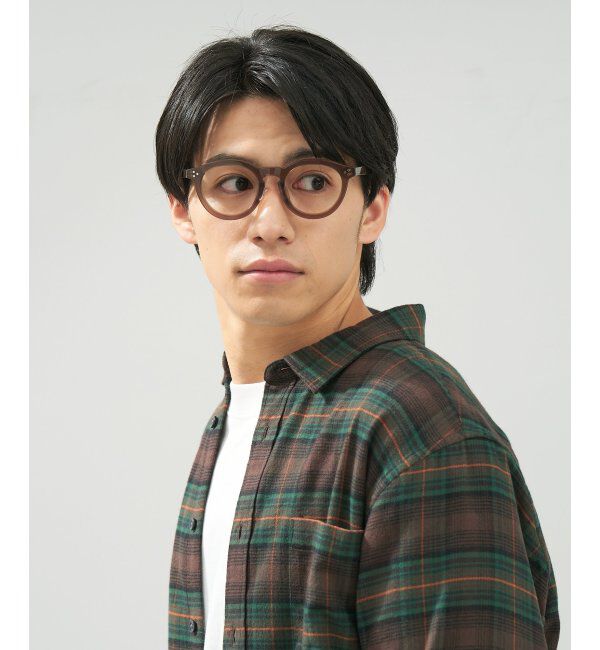  「 ボストン型 メガネ | 黒縁フレーム 伊達めがね 度付きユニセックス 読書  CLASSIC  レンズ交換券付」|メガネ|