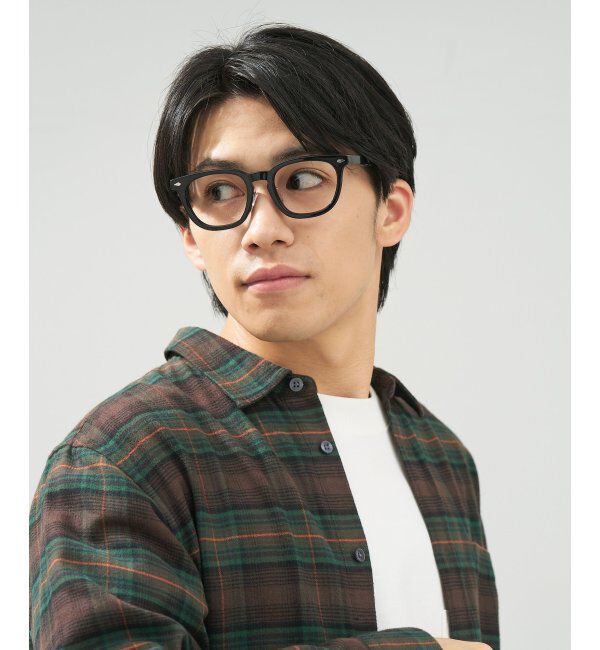  「 ウェリントン型 メガネ | 黒縁フレーム 伊達めがね 度付きユニセックス 読書  CLASSIC  レンズ交換券付」|メガネ|