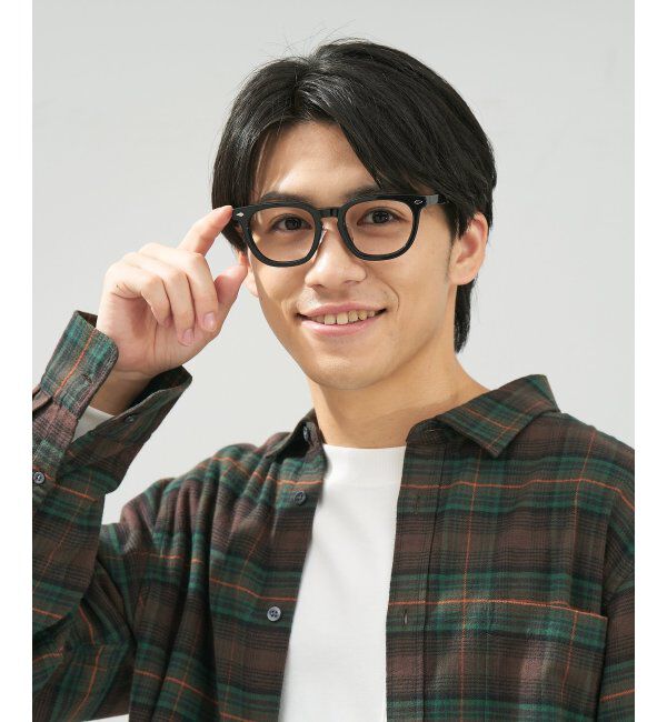  「 ウェリントン型 メガネ | 黒縁フレーム 伊達めがね 度付きユニセックス 読書  CLASSIC  レンズ交換券付」|メガネ|