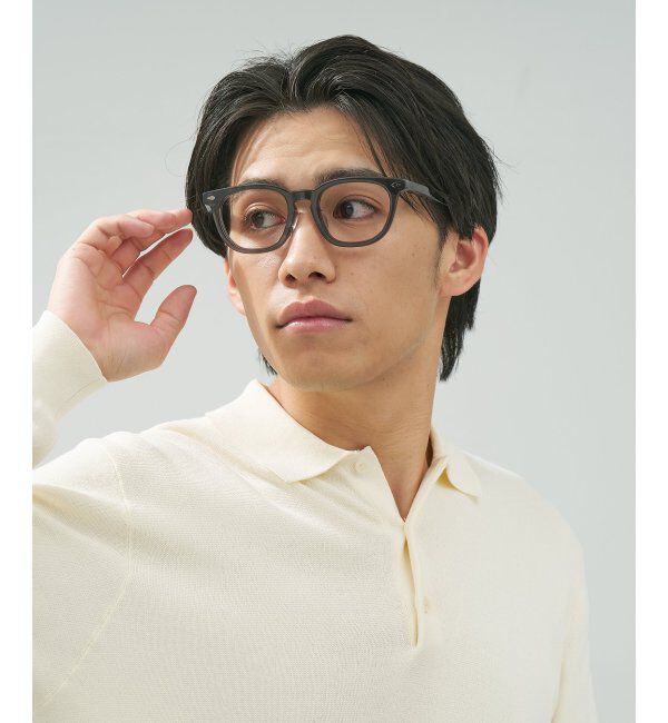  「 ウェリントン型 メガネ | 黒縁フレーム 伊達めがね 度付きユニセックス 読書  CLASSIC  レンズ交換券付」|メガネ|