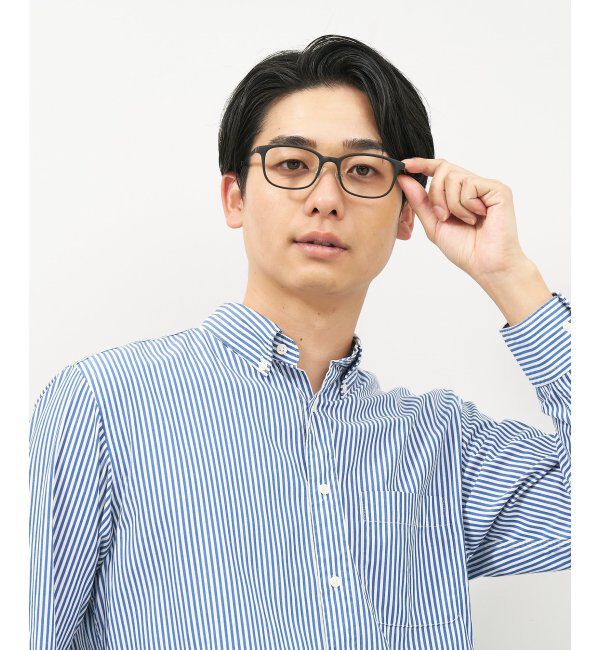  「ウェリントン型 メガネ｜伊達メガネ プラスチック&times;メタル 眼鏡 度付き眼鏡 ビジネス Zoff レンズ交換券付」|メガネ|