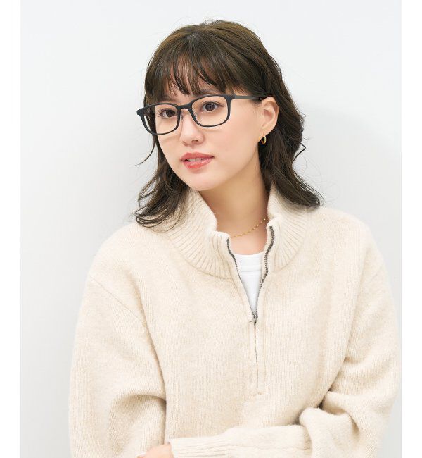  「ウェリントン型 メガネ｜伊達メガネ プラスチック&times;メタル 眼鏡 度付き眼鏡 ビジネス Zoff レンズ交換券付」|メガネ|