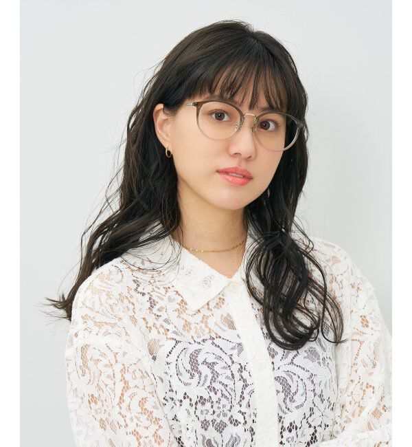  「ボストン型 メガネ｜TR&times;チタン 軽量素材 柔軟性  伊達メガネ 大人可愛い  レンズ交換券付」|メガネ|