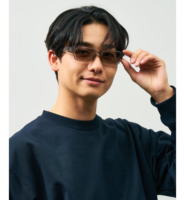  「スクエア型 サングラス【CLAP CLICK構造】 ずれ落ち防止｜太縁｜紫外線カット率99.9%以上 UVカット」|サングラス|