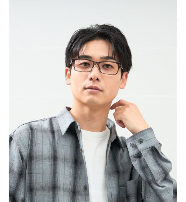  「ウェリントン型 メガネ | 太縁 黒縁フレーム｜伊達メガネ 度付きメガネ｜ユニセックス 黒  レンズ交換券付」|メガネ|