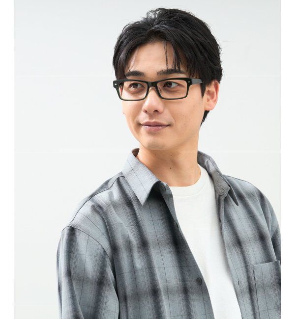  「ウェリントン型 メガネ | 太縁 黒縁フレーム｜伊達メガネ 度付きメガネ｜ユニセックス 黒  レンズ交換券付」|メガネ|