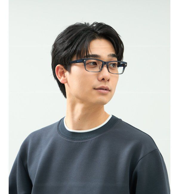  「ウェリントン型 メガネ | 太縁 黒縁フレーム｜伊達メガネ 度付きメガネ｜ユニセックス 黒  レンズ交換券付」|メガネ|