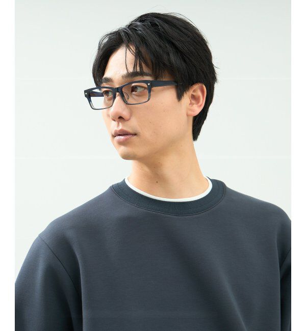  「ウェリントン型 メガネ | 太縁 黒縁フレーム｜伊達メガネ 度付きメガネ｜ユニセックス 黒  レンズ交換券付」|メガネ|