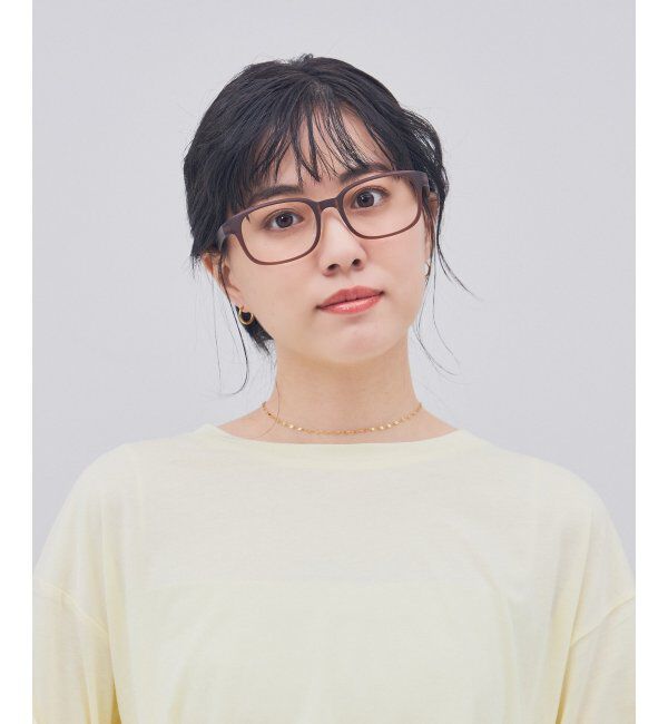  「ウェリントン型 メガネ 軽量 ズレ落ち防止 鼻パッド ユニセックス 伊達メガネ レンズ交換券付」|メガネ|