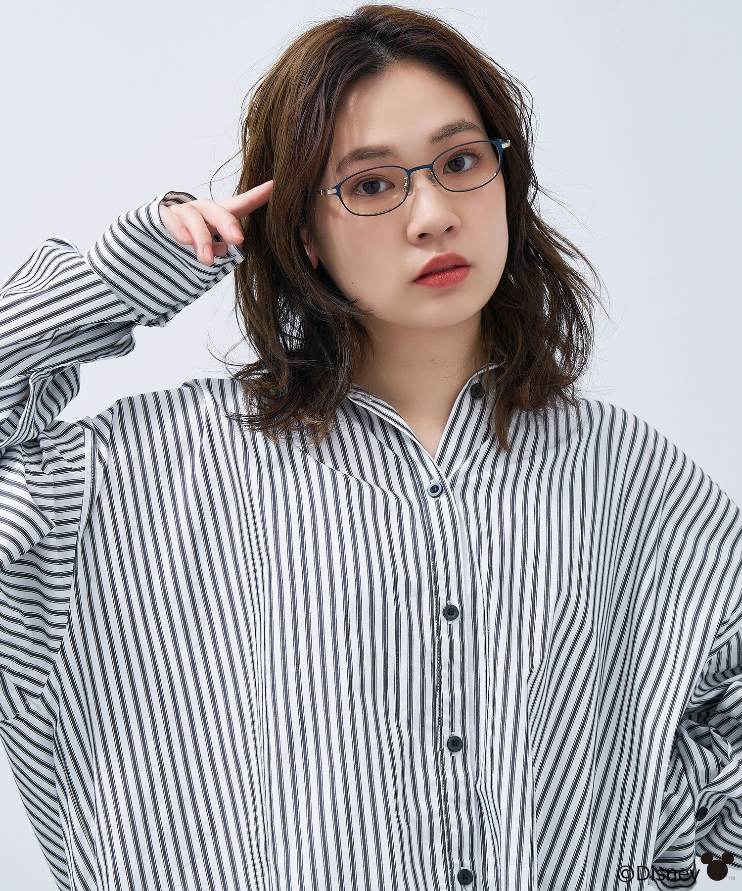  「Disney Collection created by Zoff &rdquo;PASTEL&rdquo; ミッキーマウス メガネ くすみパステルカラー ﾚﾝｽﾞ交換券付」|メガネ|