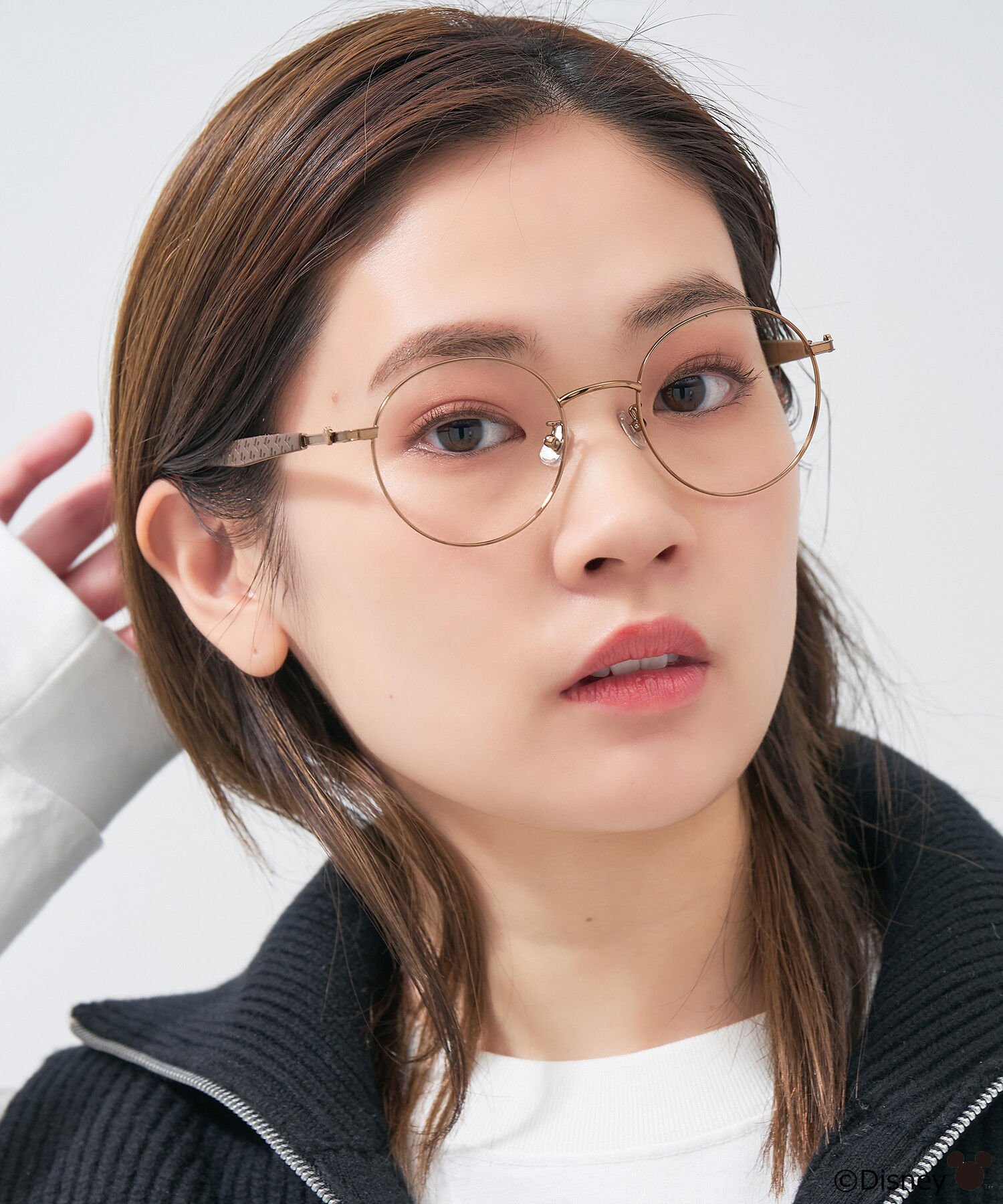  「Disney Collection created by Zoff &rdquo;PASTEL&rdquo; ミニーマウス メガネ くすみパステルカラー ﾚﾝｽﾞ交換券付」|メガネ|