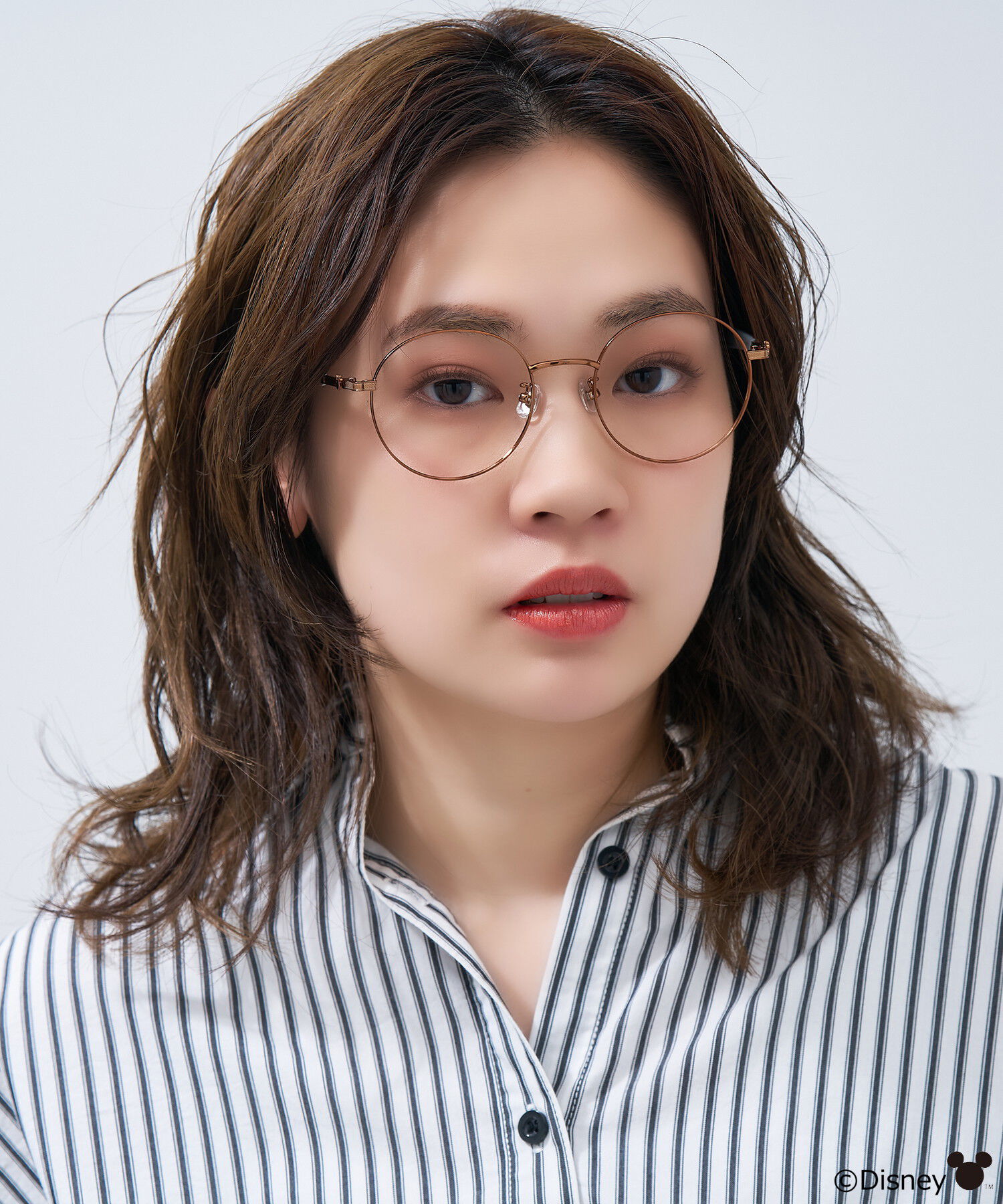  「Disney Collection created by Zoff &rdquo;PASTEL&rdquo; ミニーマウス メガネ くすみパステルカラー ﾚﾝｽﾞ交換券付」|メガネ|