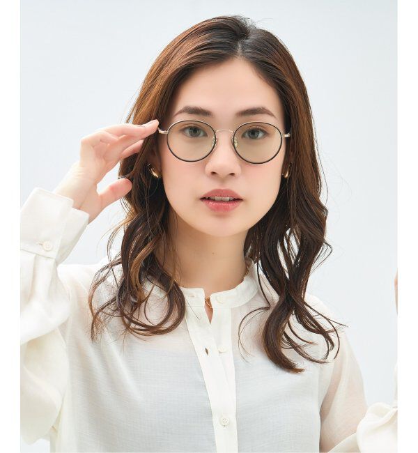  「Zoff｜Kirimaru ボストン型 サングラス   大きめ｜ユニセックス｜UVカット｜紫外線対策 うねうね 小顔効果」|サングラス|ブラック