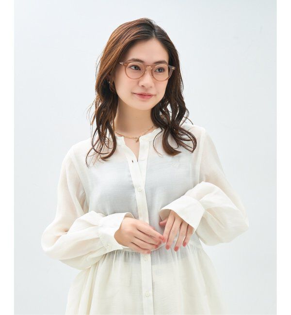  「Zoff｜Kirimaru ボストン型 メガネ   伊達メガネ｜うねうね 波型 小顔効果 レンズ交換券付」|メガネ|