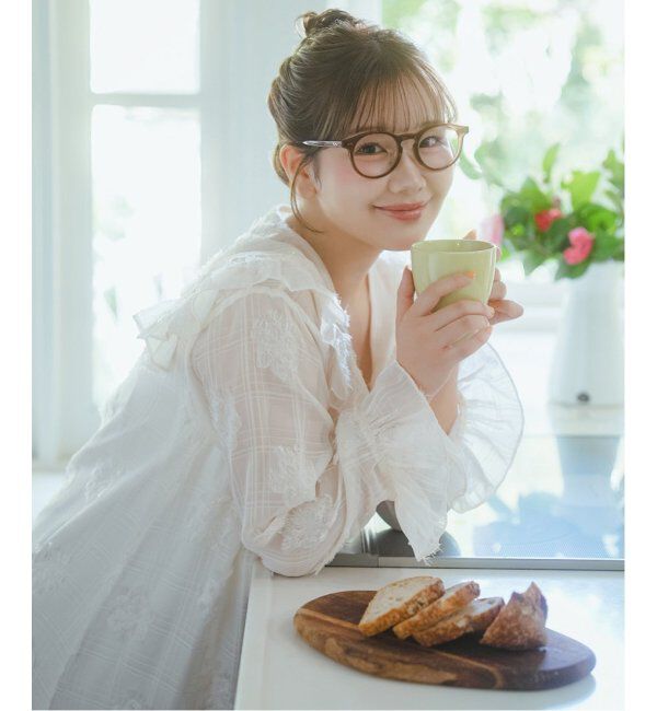  「Zoff｜Kirimaru ボストン型 メガネ   伊達メガネ｜うねうね 波型 小顔効果 レンズ交換券付」|メガネ|