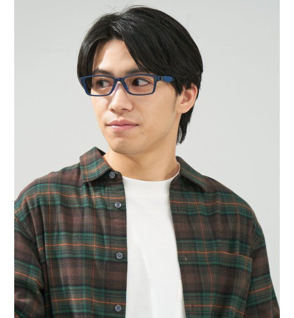  「スクエア型 メガネ【SNAP GRIP搭載】 スポーツ 運動用｜ズレ落ち防止｜伊達メガネ  レンズ交換券付」|メガネ|