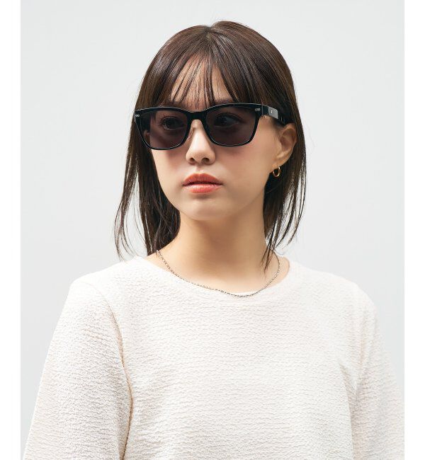  「Zoff｜STUDIO SEVEN｜ウェリントン型 サングラス 【CLAP CLICK搭載】 カラーレンズ｜紫外線防止 UVカット」|サングラス|