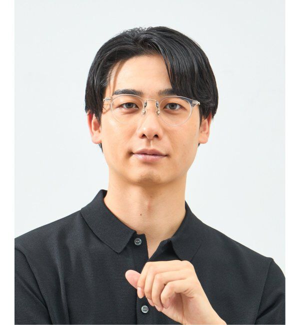  「Zoff｜STUDIO SEVEN｜ボストン型 メガネ プラスチック&times;メタル｜伊達メガネ 度付きメガネ レンズ交換券付」|メガネ|