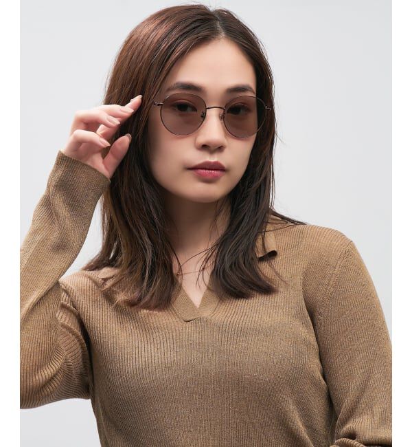  「SUNCUTGlasses/UV100%CUT ボストン型 サングラス メタルフレーム｜UVカット 紫外線対策｜ユニセックス__」|サングラス|