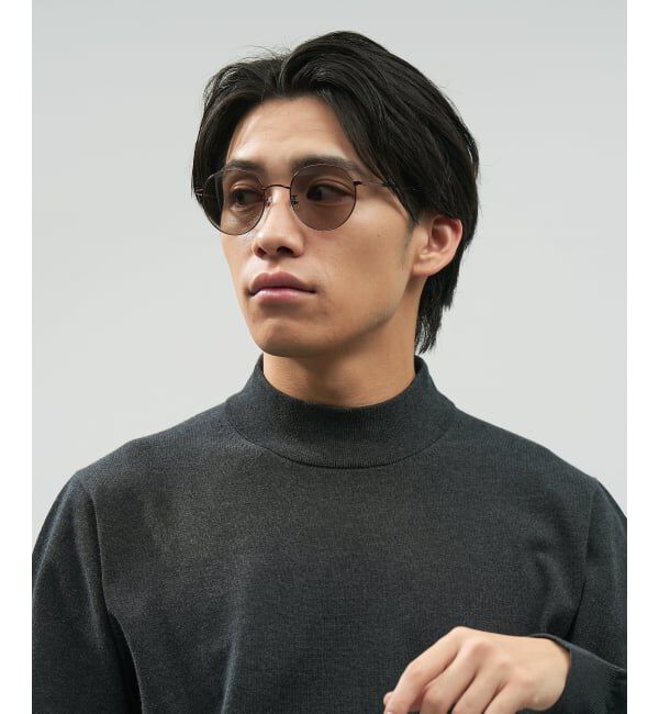  「SUNCUTGlasses/UV100%CUT ボストン型 サングラス メタルフレーム｜UVカット 紫外線対策｜ユニセックス__」|サングラス|