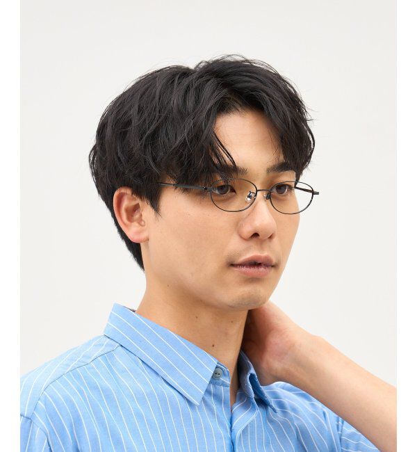  「オーバル型 メガネ 軽量 チタン｜大人可愛い｜伊達メガネ 度付きメガネ｜ビジネス レンズ交換券付」|メガネ|