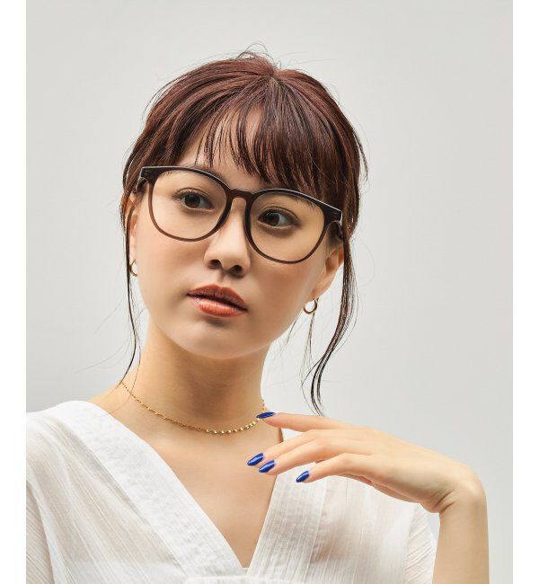  「SUNCUTGlasses/UV100%CUT クリアレンズサングラス クリアUV100%  ビッグシェイプ  紫外線対策__UVカット」|サングラス|