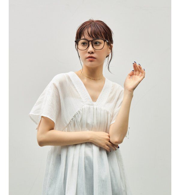  「SUNCUTGlasses/UV100%CUT クリアレンズサングラス クリアUV100%  ビッグシェイプ  紫外線対策__UVカット」|サングラス|