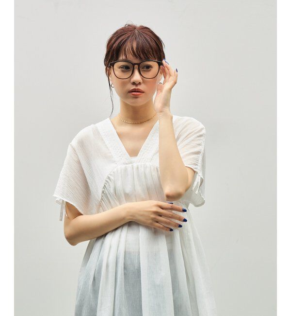  「SUNCUTGlasses/UV100%CUT クリアレンズサングラス クリアUV100%  ビッグシェイプ  紫外線対策__UVカット」|サングラス|