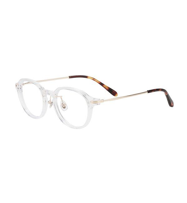  「ボストン型 メガネ 軽量｜メタル｜大人可愛い｜伊達メガネ 度付き｜ユニセックス レンズ交換券付」|メガネ|