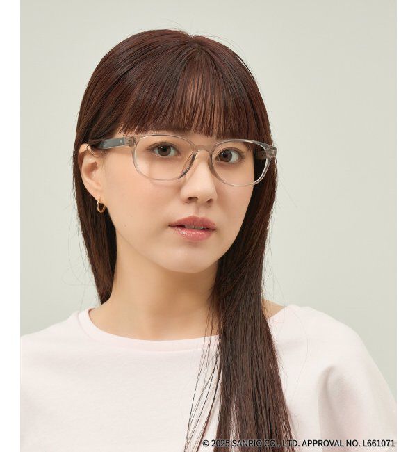  「Zoff｜はぴだんぶい ウェリントン型 メガネ｜伊達・度付きメガネ｜グッズ   レンズ交換券付」|メガネ|