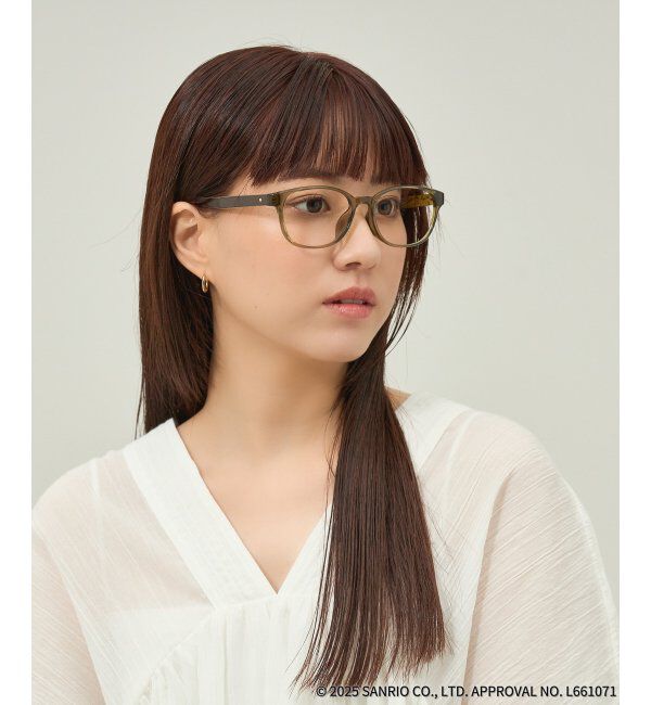  「Zoff｜はぴだんぶい ウェリントン型 メガネ｜伊達・度付きメガネ｜グッズ   レンズ交換券付」|メガネ|